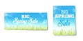 Spring sales labels Royalty Free Stock Photo