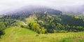 spring scenery in rural mountain countryside