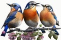 Beautiful Birds chirping Spring Season a symphony of beautiful birds chirping in the air.