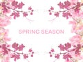 Spring season designed background