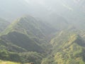 Spring season scenic view of sahyadri range at mahabaleshwar , India. Royalty Free Stock Photo