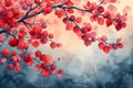 Spring Serenity Vibrant Sakura Blossoms in Full Bloom Amidst a Botanical Haven, Generative Ai