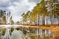 Spring. Siberia, river Ob