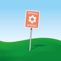 Spring sign Royalty Free Stock Photo