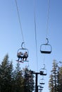 Spring Skiing/Snowboarding with shirts off! June Mountain, California USA Royalty Free Stock Photo