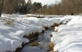 Spring. small river Royalty Free Stock Photo