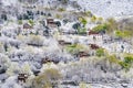 Spring snow of tibetan village