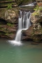 Spring Splash - Upper Falls at Old Man`s Cave Royalty Free Stock Photo