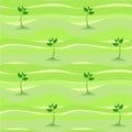 Spring sprout shoot seamless Royalty Free Stock Photo