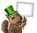 Spring Squirrel Sign Royalty Free Stock Photo