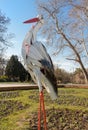 Spring stork sculpture, Varna, Bulgaria