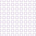 Spring summer botanical pattern with small lilac purple lavender Provence flowers on a white background