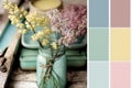 Spring summer color bright palette created with ai generative technology