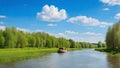 Tranquil Waters: A Spring-Summer Symphony along the Narew River\