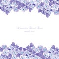Spring Summer Lilac floral greeting card