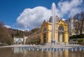 Main colonnade and Singing fountain - Marianske Lazne Marienbad Royalty Free Stock Photo