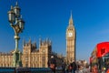 Spring sunny morning in Westminster, London