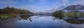 Spring sunrise over Rydal Water in the Lake District National Park Royalty Free Stock Photo