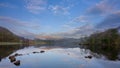 Spring sunrise over Rydal Water in the Lake District National Park Royalty Free Stock Photo