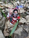 Martisor dolls in national romanian costume Royalty Free Stock Photo