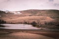 Spring Thaw in Rural Farm Fields Royalty Free Stock Photo