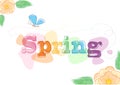 Spring Themed Seasonal Graphic Royalty Free Stock Photo