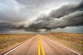 Spring thunderstorm Rolling Through the Nebraska Sandhills Royalty Free Stock Photo