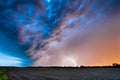 A Spring Thunderstorm at Sunset