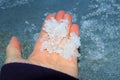 Spring thunderstorms with hail and tempest Royalty Free Stock Photo