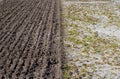 Tillage in a field