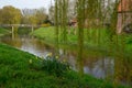 spring time at the berkel river in Vreden