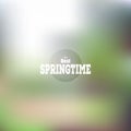 Spring time poster, vector web and mobile Royalty Free Stock Photo