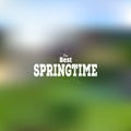 Spring time poster, vector web and mobile Royalty Free Stock Photo