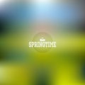 Spring time poster, vector web and mobile Royalty Free Stock Photo