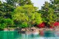 A spring time scene from Donggung Palace and Wolji Pond in Gyeongju