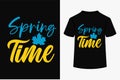 About Spring Time SVG T-shirt Design Royalty Free Stock Photo