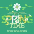 Spring Time typographic poster