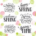 Spring time wording Royalty Free Stock Photo