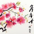 From Spring to Winter: Seasonal Calligraphy Royalty Free Stock Photo