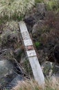 A spring trap, Ilkley moor. Yorkshire Royalty Free Stock Photo