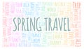 Spring Travel word cloud.