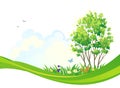 Spring tree background