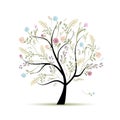 Spring tree floral for your design Royalty Free Stock Photo