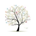 Spring tree floral for your design Royalty Free Stock Photo