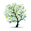 Spring tree for your design Royalty Free Stock Photo