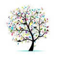 Spring tree for your design Royalty Free Stock Photo