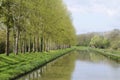 Spring trees along the Nivernais Canal, Burgundy