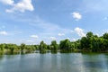 Spring Trees Reflections In Lake Of Tineretului Park In Bucharest Royalty Free Stock Photo