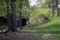 Spring Trees and Underpass, Olmsted Park Royalty Free Stock Photo