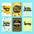 Spring Trendy Hipster Posters